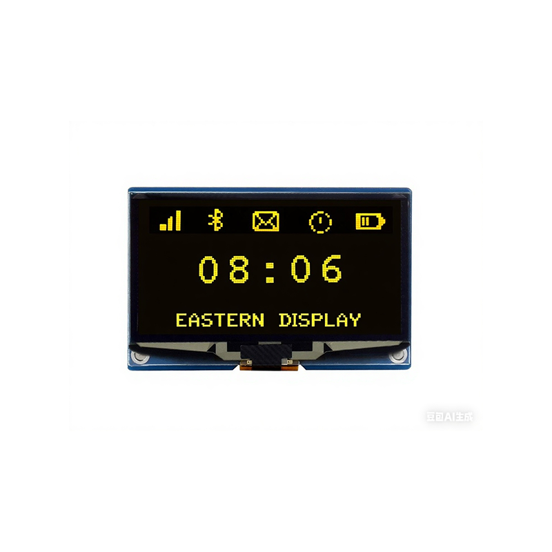 Dot matrix OLED applied to flow meter 2.42 inch resolution 128*64 I2C/SPI interface