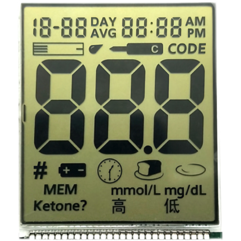 LCD applied to the blood glucose meter : digital segment display/LCD Manufacturer/small LCD display/LCD segment display