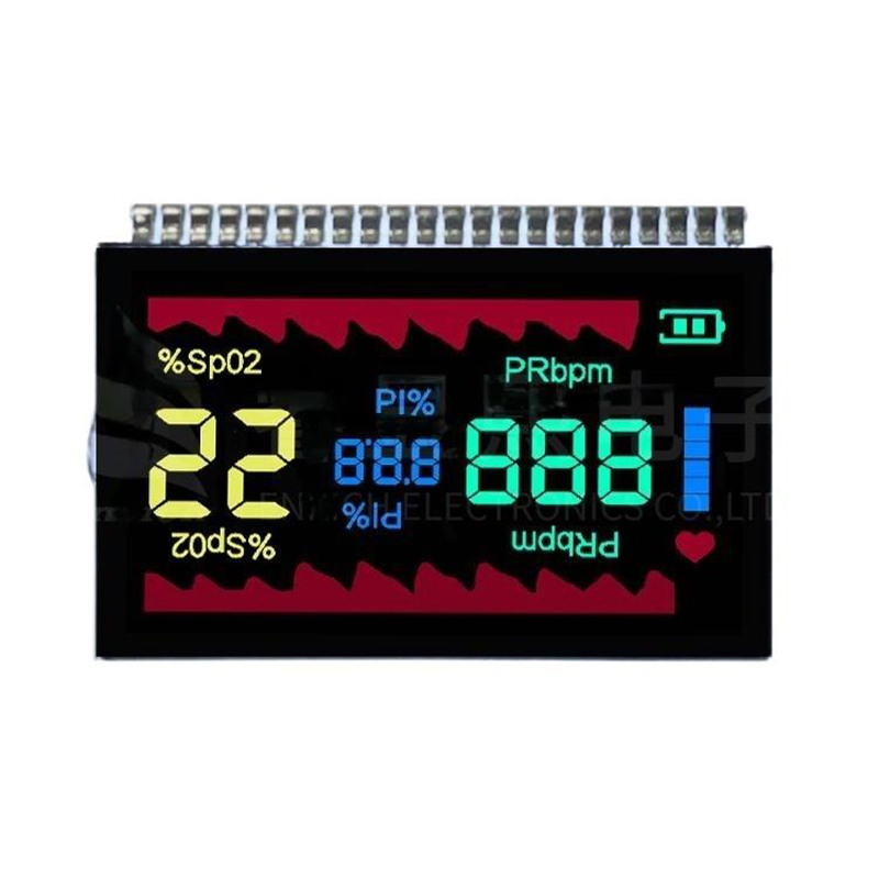 LCD applied to the oximeter : custom segment display/LCD display tester/small LCD display/High contrast LCD