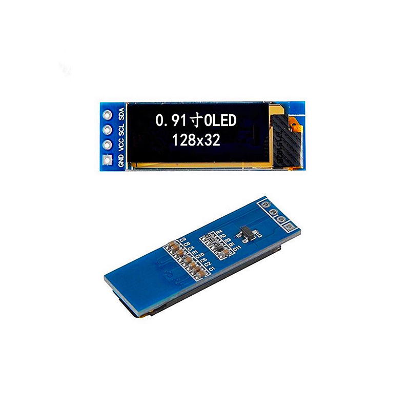 0.91 oled display resolution 128 x 32 I2C interface