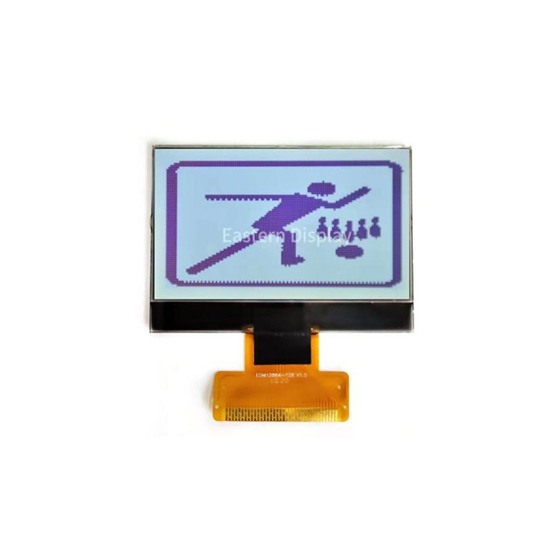 EDM12864-128，Dot matrix display，SPI interface or Parallel LCD，COG LCD module