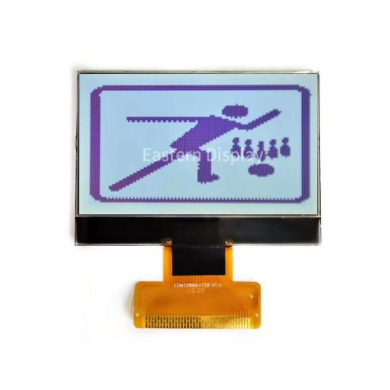 EDM12864-128，Dot matrix display，SPI interface or Parallel LCD，COG LCD module