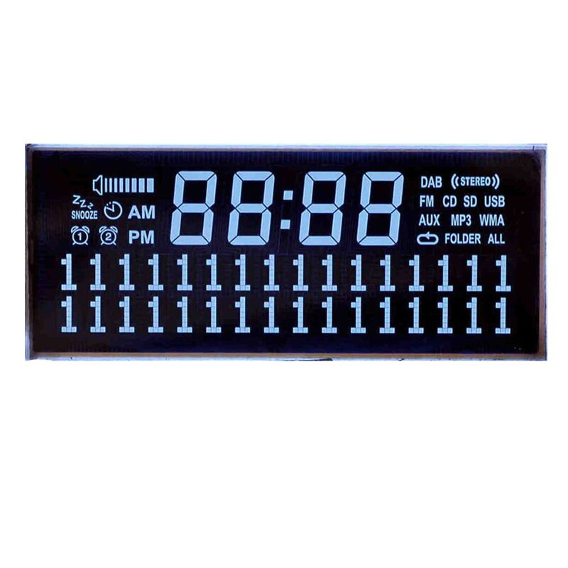 Affichage du segment LCD mince, affichage personnalisé, / HTN (nématique haut torsadé) / STN (nématique super torsadé), FSTN (film super torsadier) / affichage du segment numérique / Tester du moniteur LCD
