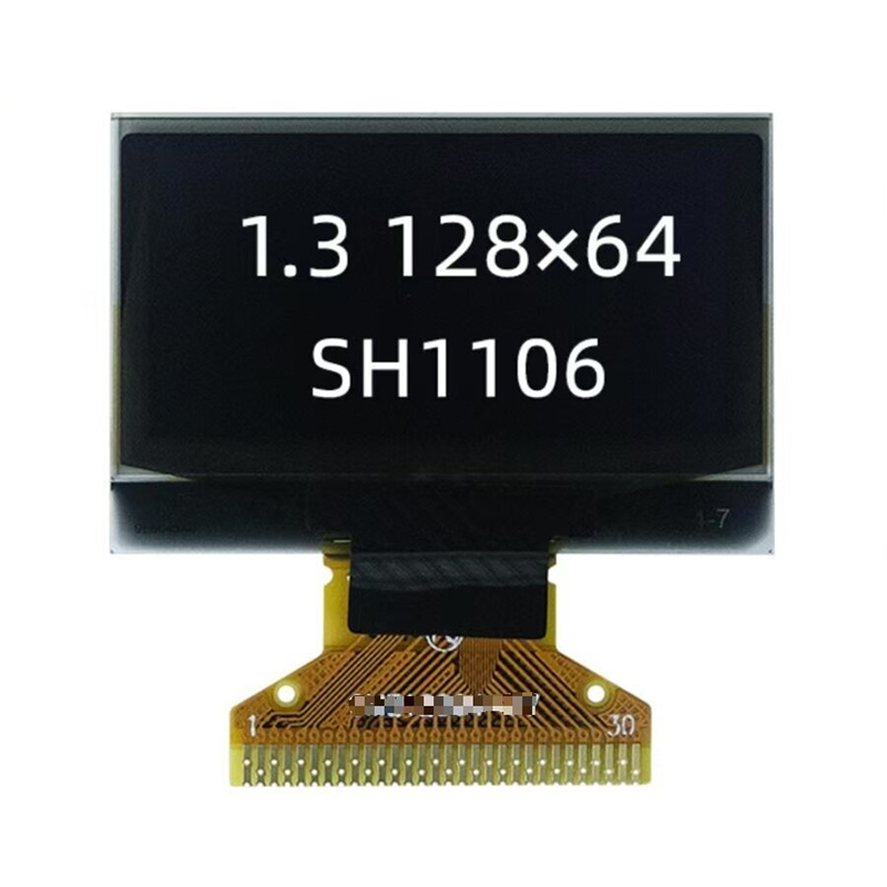 1.3 inch oled display resolution 128*64 SPI or I2C interface