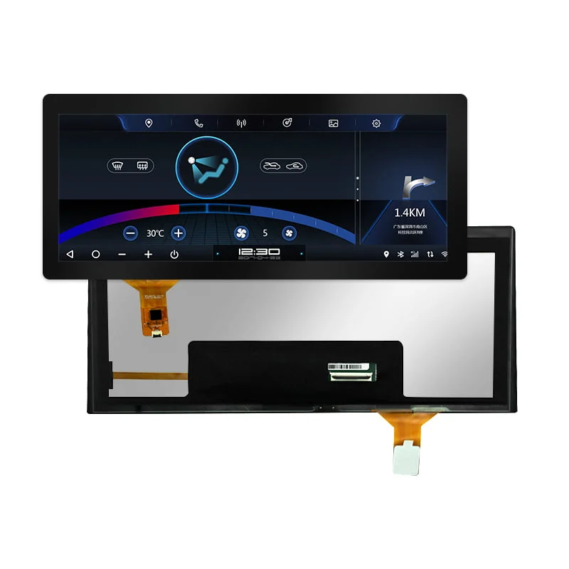 12.3-inch Color TFT Display with 1920×720 Resolution, Full-LCD Automotive Instrument Cluster, TFT Display with LVDS Interface