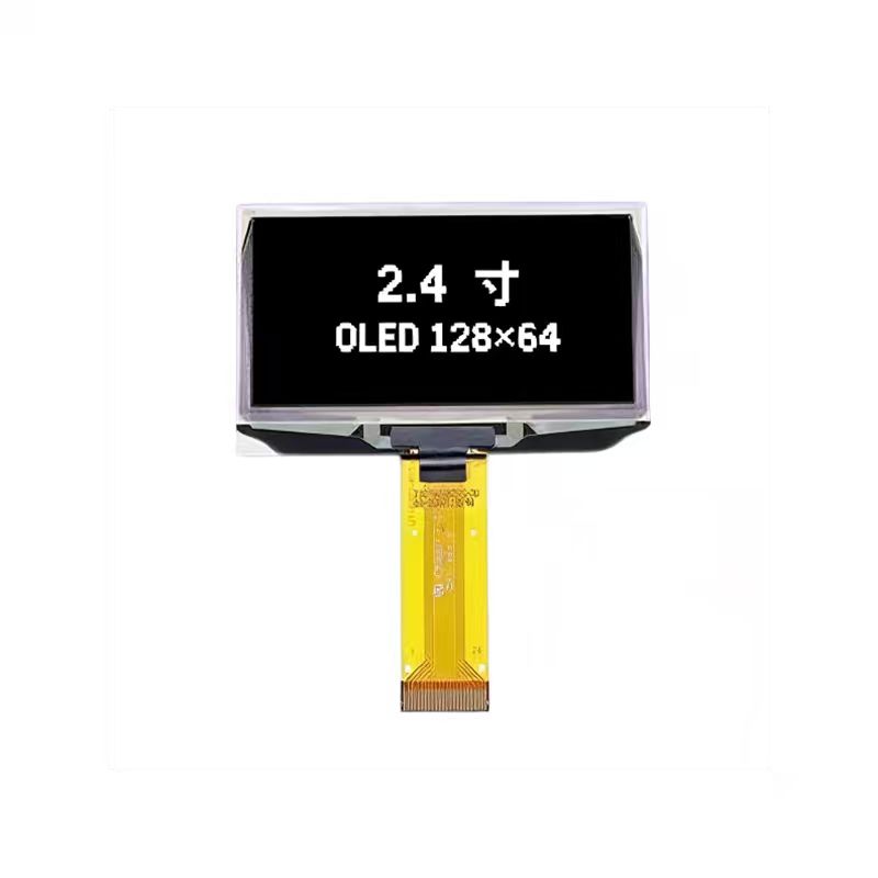 2.4 inch monochrome OLED high brightness display resolution 128*64 Parallel /I2C/ 4-wire SPI interface